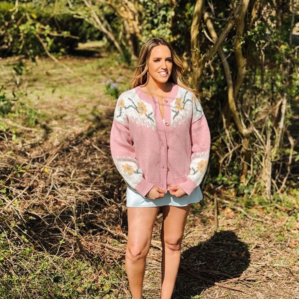 Pink Garden Knit